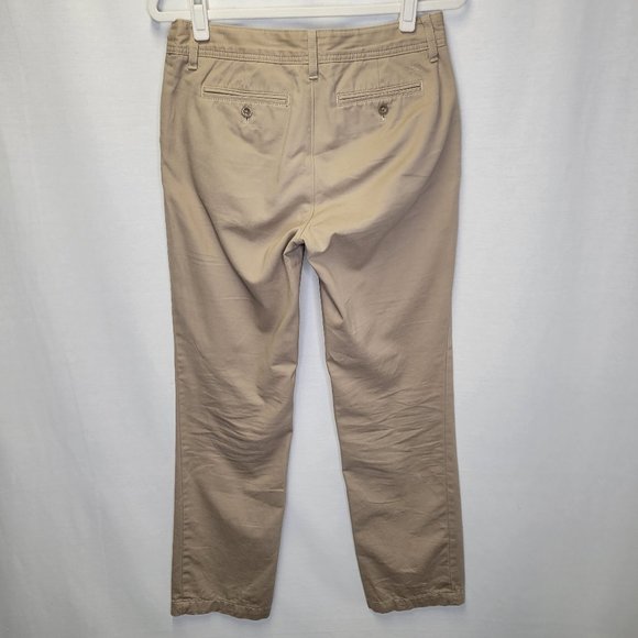 Eddie Bauer Women's Size 8 Pants Tan Khaki Legendwash Straight Leg - Picture 2 of 7